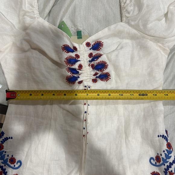 NWT FARM RIO Linen dress. It fits like XS or a small bust small. - Picture 13 of 14